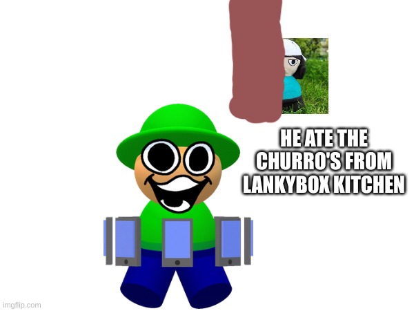 HE ATE THE CHURRO'S FROM LANKYBOX KITCHEN | made w/ Imgflip meme maker
