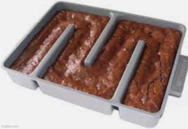 the hard edge brownie pan | made w/ Imgflip meme maker