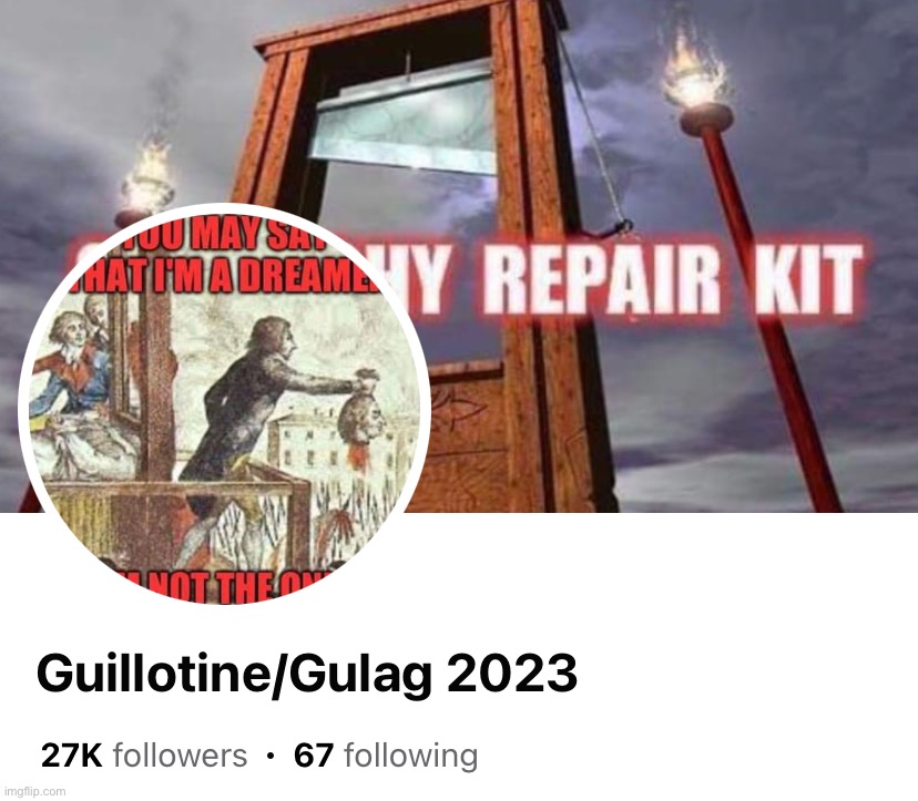 bruh | image tagged in guillotine gulag 2023 | made w/ Imgflip meme maker