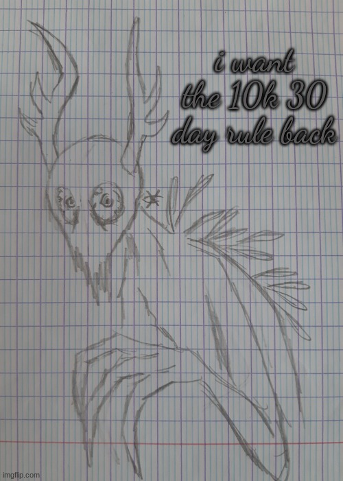 Scavenger | i want the 10k 30 day rule back | image tagged in scavenger | made w/ Imgflip meme maker