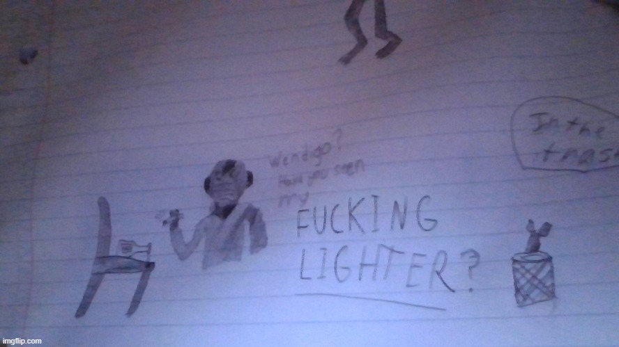 my little brother tried to create my drawing | image tagged in lil darkie | made w/ Imgflip meme maker