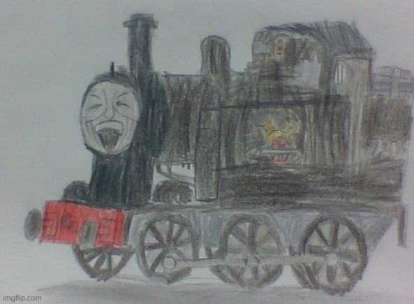 Jinty | image tagged in thomas the tank engine,drawing | made w/ Imgflip meme maker