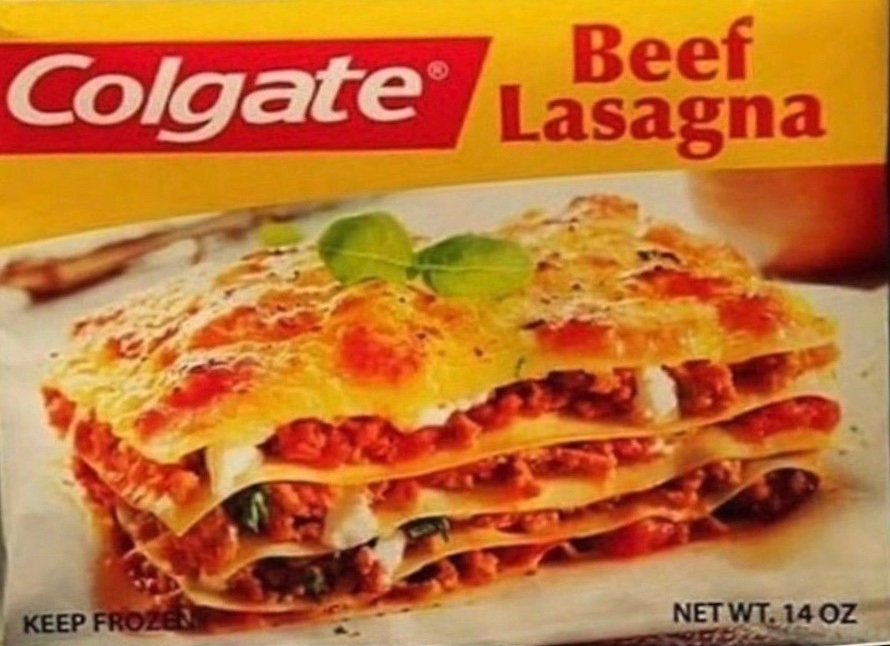 Colgate Lasagna Blank Meme Template