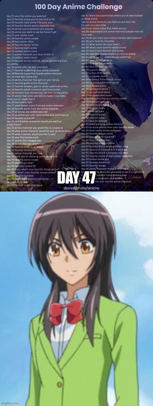 Maid-Sama | DAY 47 | image tagged in 100 day anime challenge | made w/ Imgflip meme maker