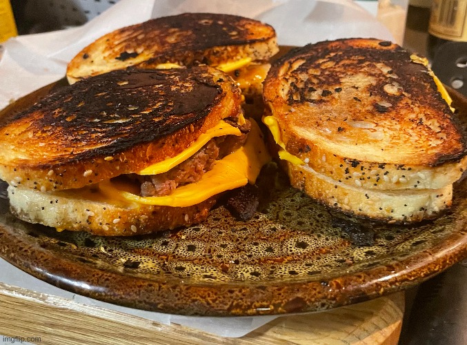 I made patty melts and they were so good | image tagged in patty melts,cooking | made w/ Imgflip meme maker