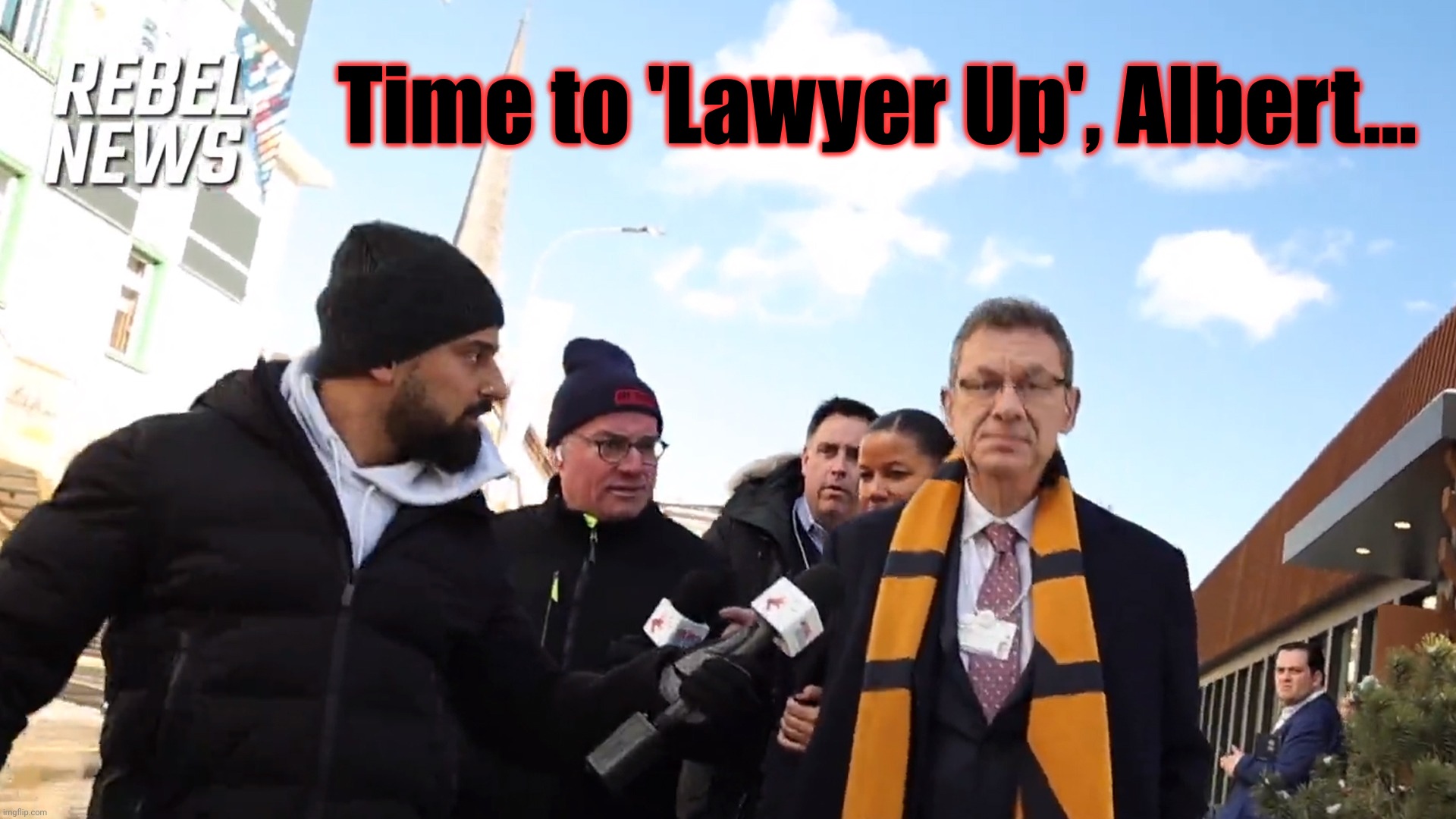 Time to 'Lawyer Up', Albert... | made w/ Imgflip meme maker