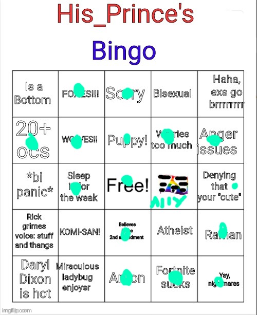 (insert cool title here) | image tagged in his_prince's bingo,oh wow are you actually reading these tags | made w/ Imgflip meme maker