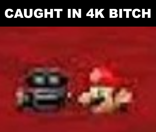 High Quality Mario 4K Blank Meme Template