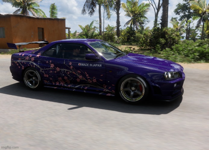 Here's my current Skyline, what do you think chat | image tagged in forza horizon 5,nissan skyline gt-r r34 | made w/ Imgflip meme maker