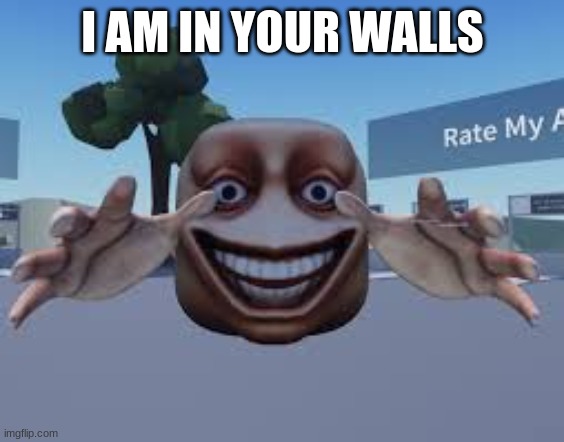 I AM IN YOUR WALLS | I AM IN YOUR WALLS | image tagged in funny | made w/ Imgflip meme maker
