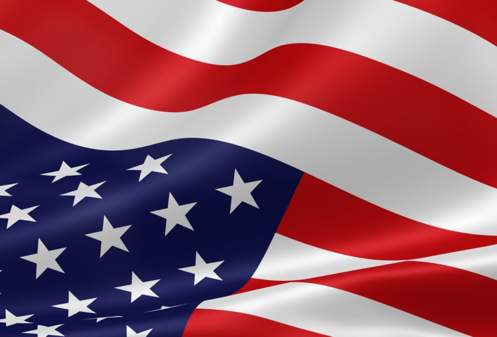 Distressed American Flag Blank Meme Template