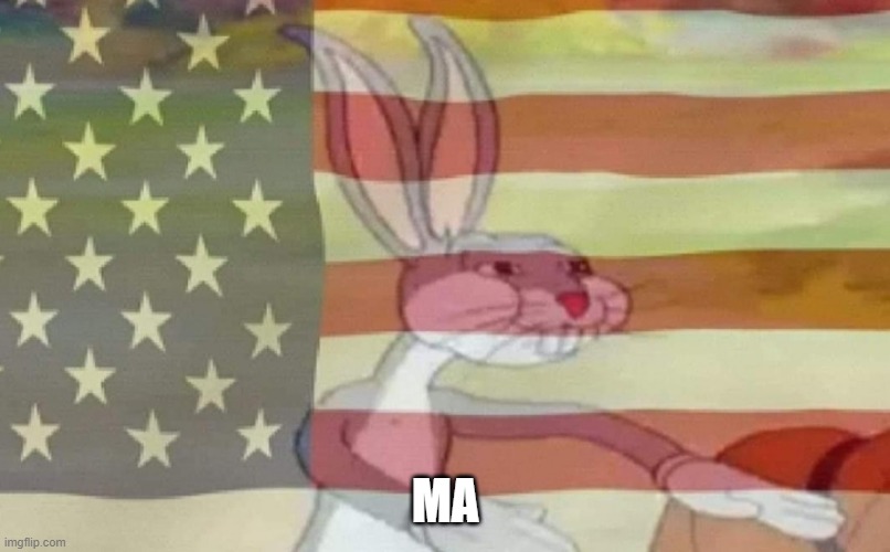 Bugs Bunny American Flag | MA | image tagged in bugs bunny american flag | made w/ Imgflip meme maker