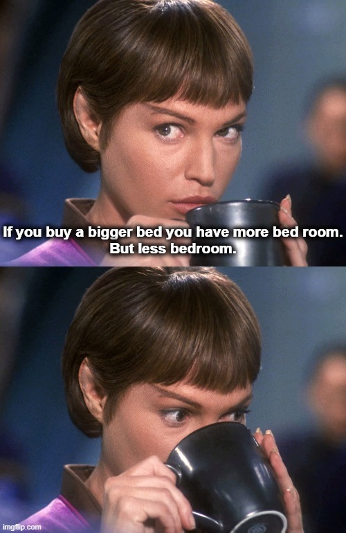 T'pol bed room | image tagged in t'pol,thoughts | made w/ Imgflip meme maker