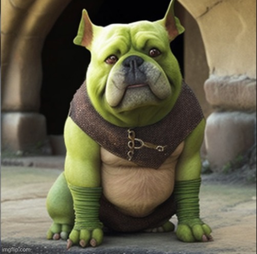 Shredog | image tagged in shrek,dogs,memes,funny,dog,me irl | made w/ Imgflip meme maker