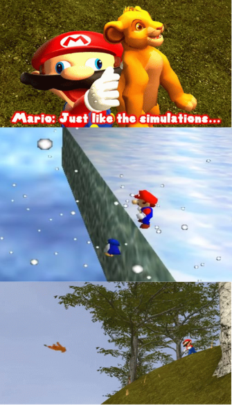 Mario's Simulation Blank Meme Template