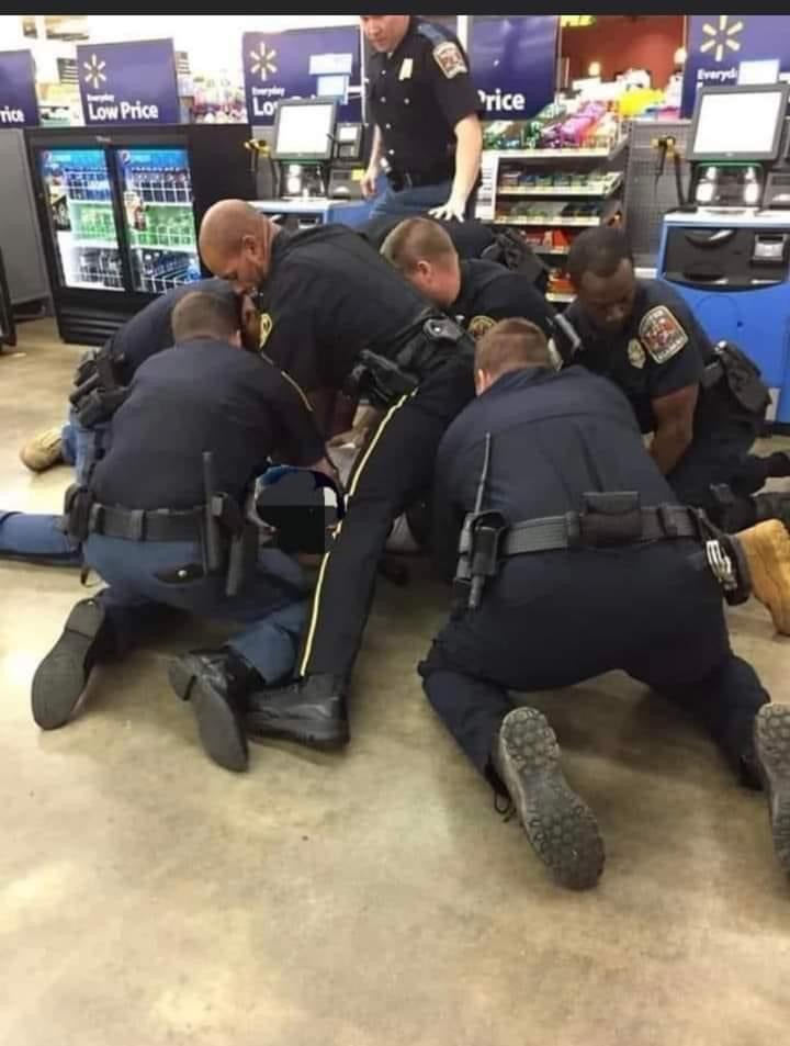 High Quality Cop dog pile Blank Meme Template