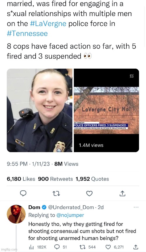 Image tagged in twitter,memes,funny,dark humor,police,cursed Imgflip