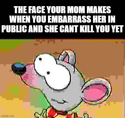 ur die | THE FACE YOUR MOM MAKES WHEN YOU EMBARRASS HER IN PUBLIC AND SHE CANT KILL YOU YET | image tagged in mom | made w/ Imgflip meme maker