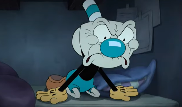 High Quality Mugman is disgusted Blank Meme Template