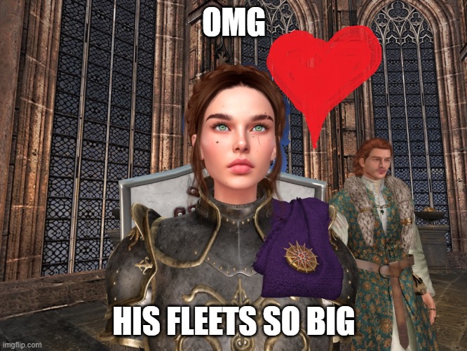 OMG; HIS FLEETS SO BIG | made w/ Imgflip meme maker