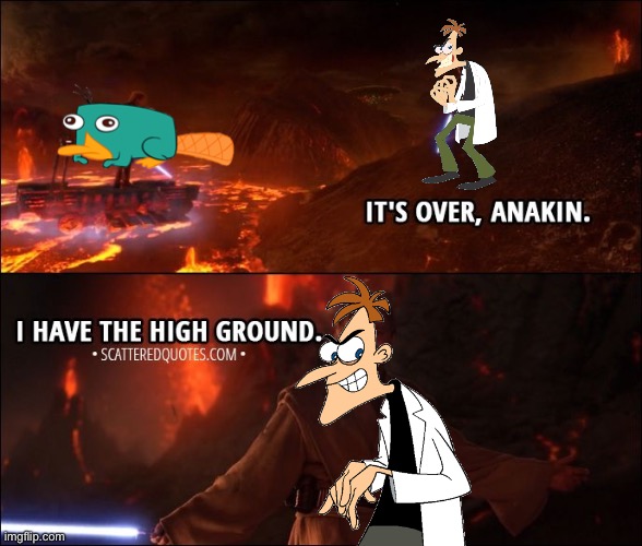 image tagged in phineas and ferb,star wars | made w/ Imgflip meme maker
