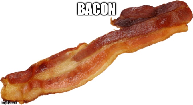 bacon | BACON | image tagged in bacon,lettuce,food,breakfast,fun,spam | made w/ Imgflip meme maker