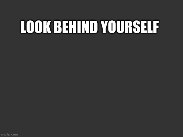 LOOK BEHIND YOURSELF; IF YOU LOOKED BEHIND YOURSELF THEN YOU ARE A GAY TRANS HOMOPHOBIC FOOT FETISH FURRY WHO ENJOYS HORNY STREAM AND POLITICS STREAM | made w/ Imgflip meme maker