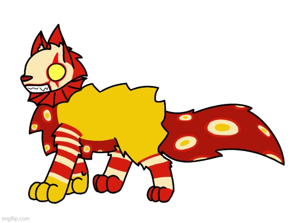 I drew Ronald from that one Ronald McDonald roblox game but as a cat lol idk | made w/ Imgflip meme maker