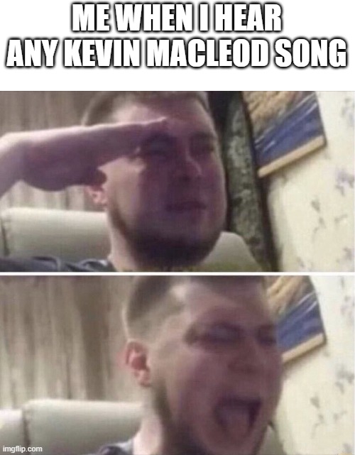 Yep...  Those were the days | ME WHEN I HEAR ANY KEVIN MACLEOD SONG | image tagged in ozon salute | made w/ Imgflip meme maker
