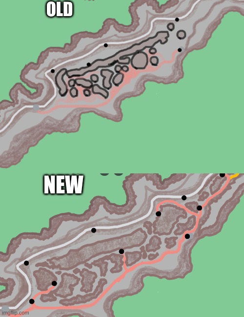 The gastric Caverns look SOOOOOOOOOOOOOOOOO much better | OLD; NEW | made w/ Imgflip meme maker