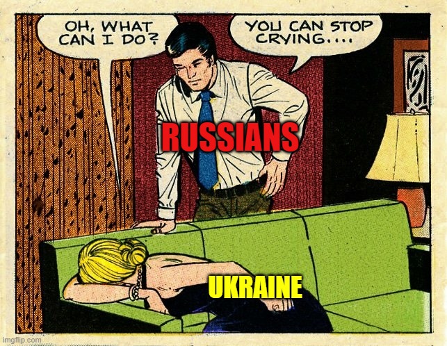 Crying | RUSSIANS; UKRAINE | image tagged in crying | made w/ Imgflip meme maker