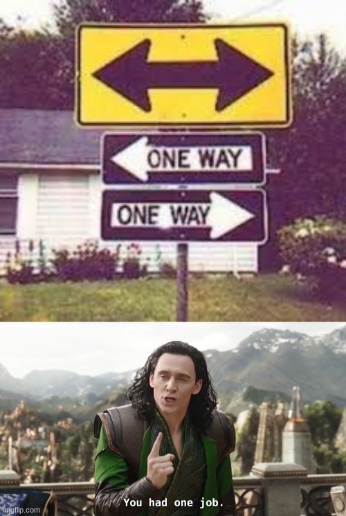 one way, or the other? | image tagged in you had one job just the one | made w/ Imgflip meme maker