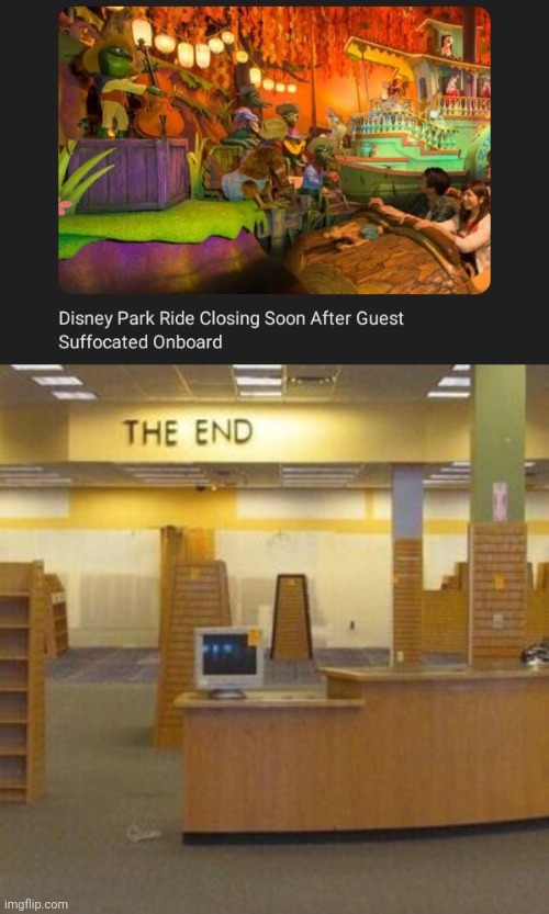 Disney Park Ride closing | image tagged in the end backrooms,disney,disney park,ride,memes,meme | made w/ Imgflip meme maker