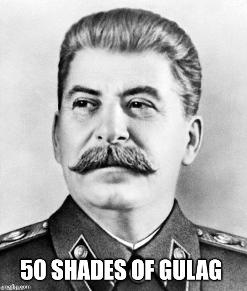 Yes | 50 SHADES OF GULAG | image tagged in hypocrite stalin,50 shades of grey,stalin,joseph stalin,gulag | made w/ Imgflip meme maker