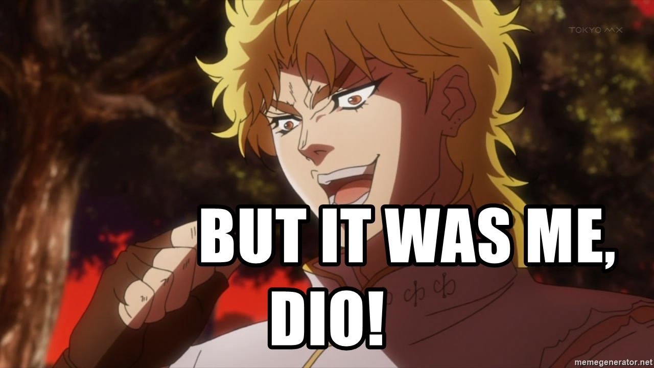 DIO Blank Meme Template