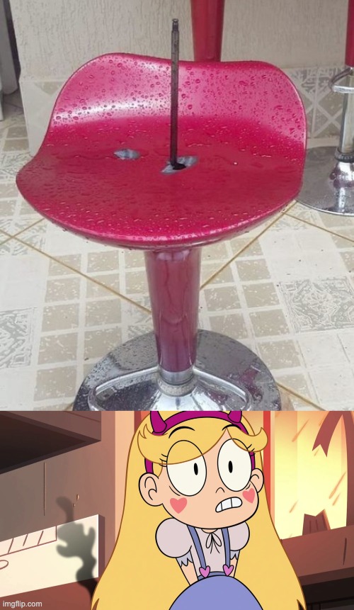 Your a** is gonna hurt | image tagged in star vs the forces of evil,you had one job,design fails,failure,memes,chair | made w/ Imgflip meme maker