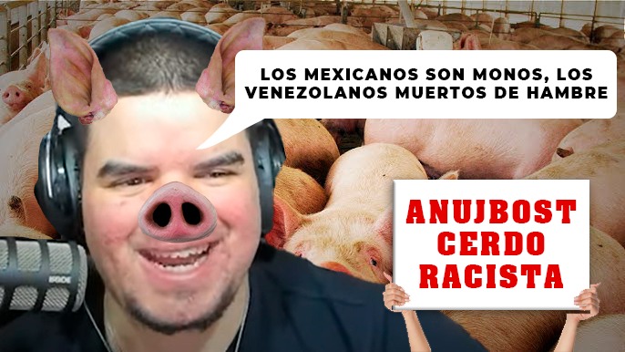 anujbost cerdo racista Blank Meme Template