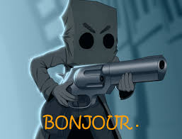 mono bonjour Blank Meme Template