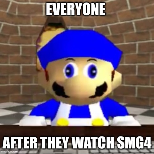 This is true tho | EVERYONE; AFTER THEY WATCH SMG4 | image tagged in smg4 derp | made w/ Imgflip meme maker