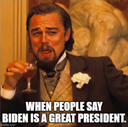 HD Gatsby | WHEN PEOPLE SAY BIDEN IS A GREAT PRESIDENT. | image tagged in hd gatsby | made w/ Imgflip meme maker