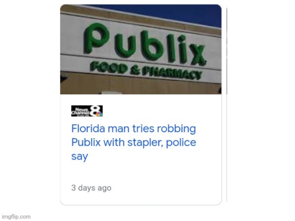 Average Florida news | made w/ Imgflip meme maker