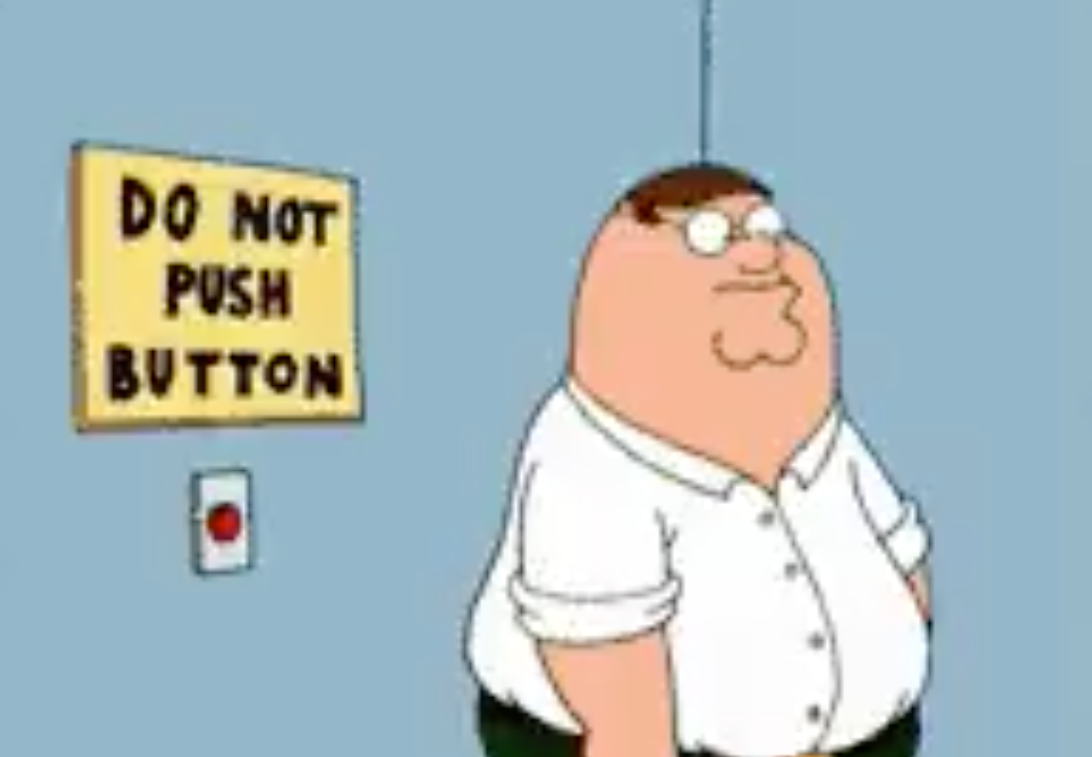 Do not push button Blank Meme Template