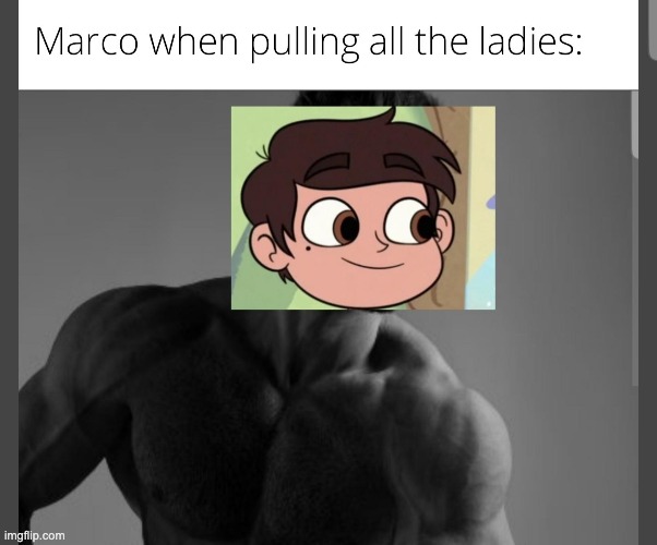 image tagged in gigachad,memes,svtfoe,star vs the forces of evil,giga chad,marco | made w/ Imgflip meme maker
