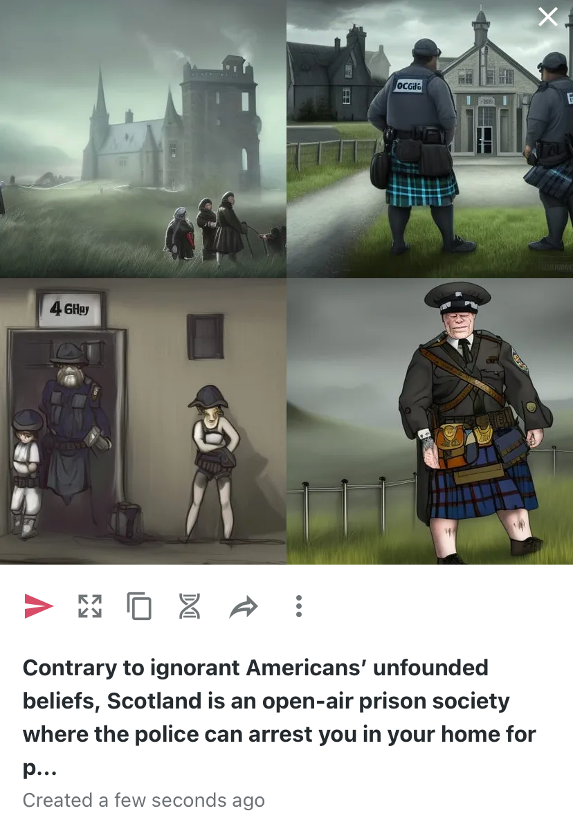 High Quality Contrary to ignorant Americans’ unfounded beliefs, Scotland is a Blank Meme Template
