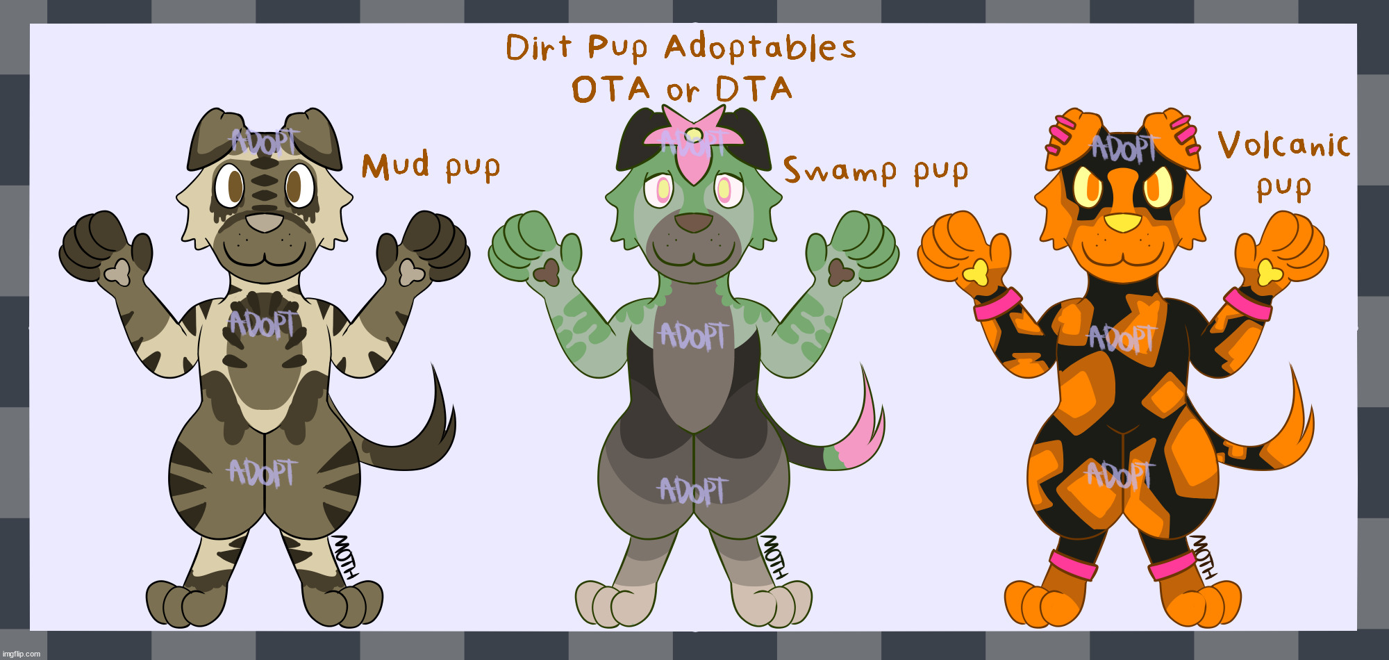 OTA pup adoptables - currently open - comments for details and what im looking for | image tagged in furry,art,drawings,adoption | made w/ Imgflip meme maker