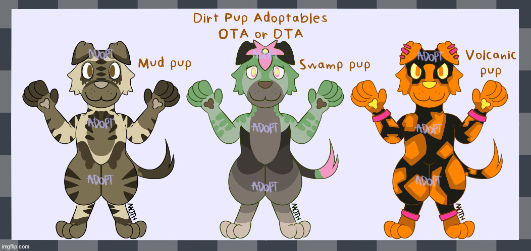 erm- are adopts allowed here? they're oc's but like, I'm giving them away for stuff, so do they count?? | image tagged in furry,art,drawings,ocs,dogs | made w/ Imgflip meme maker