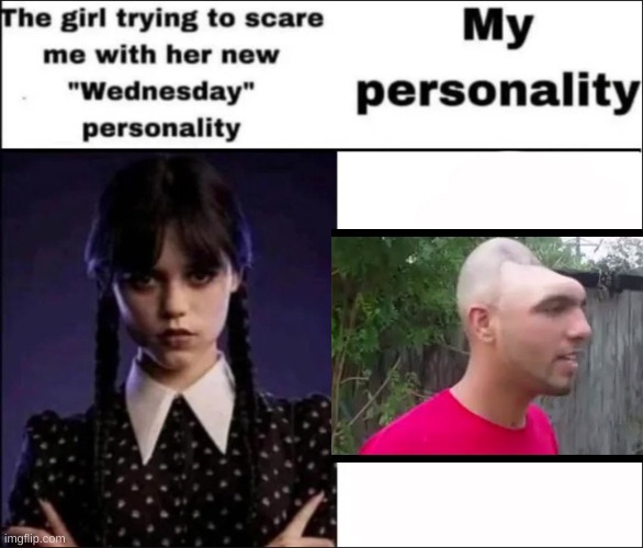 Really, there's no meaning anymore? | image tagged in the girl trying to scare me with her new wednesday personality | made w/ Imgflip meme maker