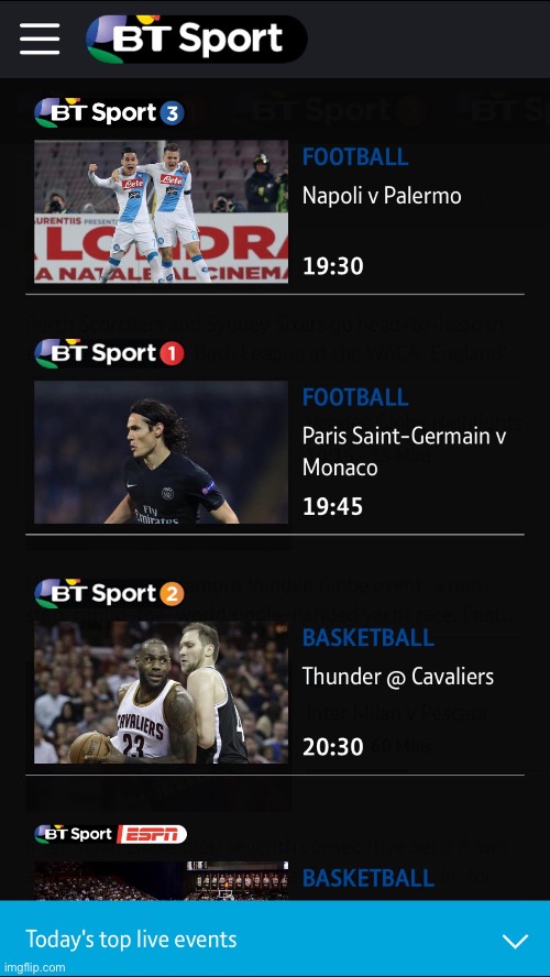 2 Sports… In All Main Channels… | image tagged in serie a,ligue 1,nba | made w/ Imgflip meme maker