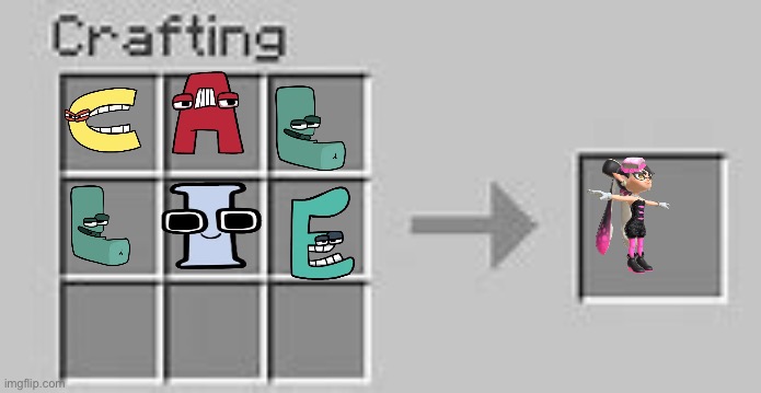 I love how I can just spell the thing I want | image tagged in minecraft crafting | made w/ Imgflip meme maker