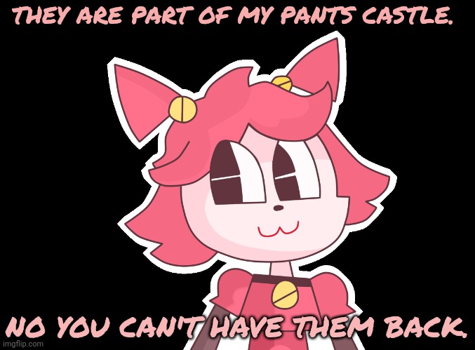 THEY ARE PART OF MY PANTS CASTLE. NO YOU CAN'T HAVE THEM BACK. | made w/ Imgflip meme maker